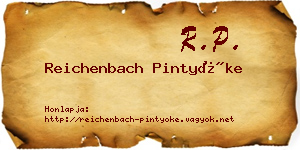 Reichenbach Pintyőke névjegykártya